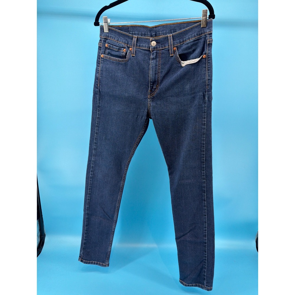Levis 510 Skinny Fit Jeans Mens 32x32 Dark Wash Blue Denim Stretch 05510-0712